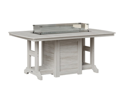Berlin Gardens Garden Classic 44" x 72" Rectangular Fire Table in Seashell