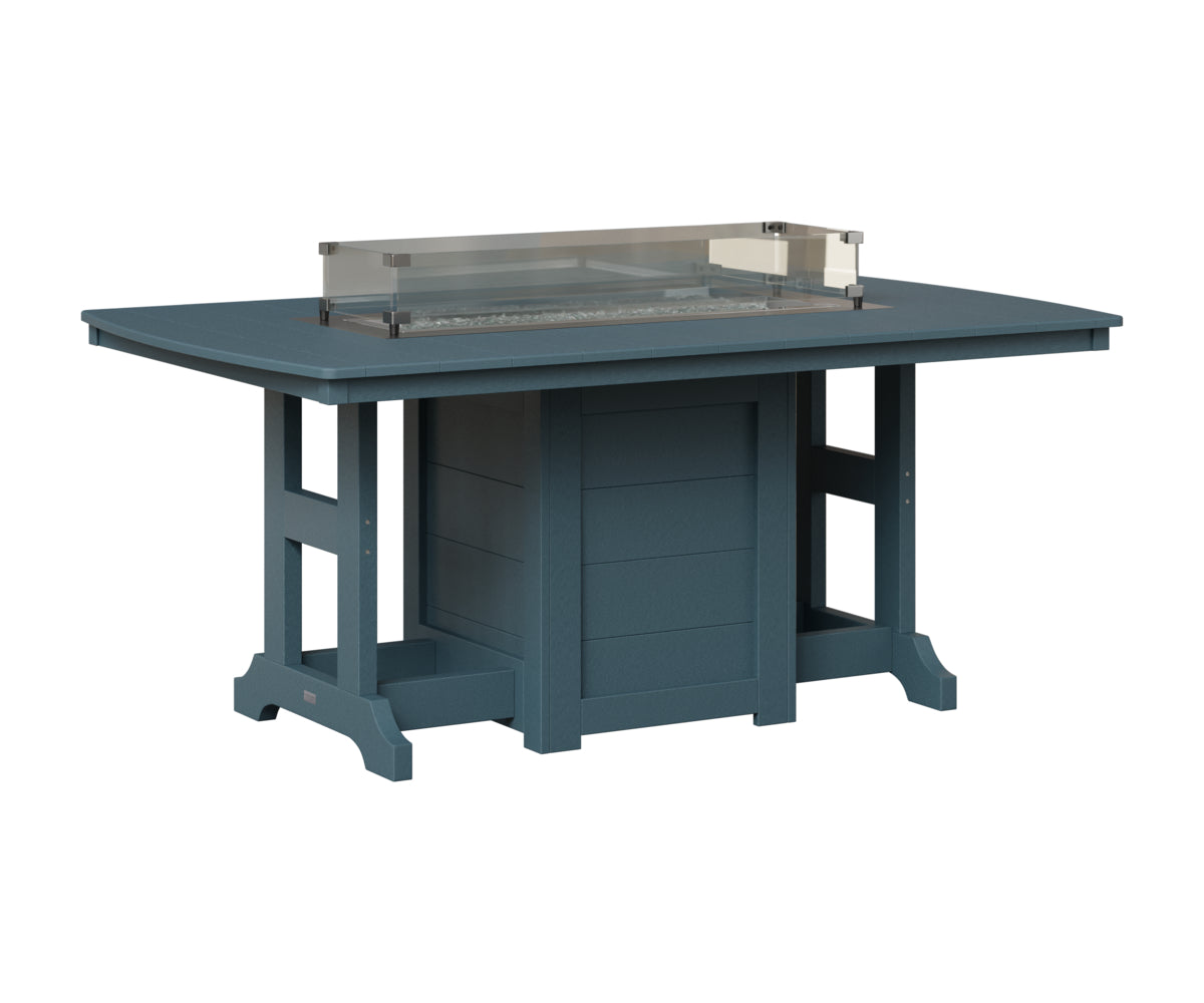Berlin Gardens Garden Classic 44" x 72" Rectangular Fire Table in Slate