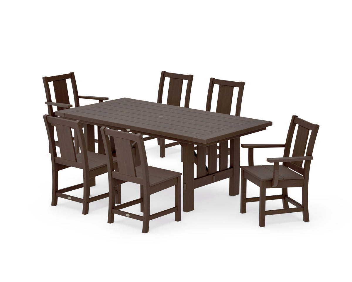 POLYWOOD Prairie 7-Piece Dining Set with Mission Table in Kona