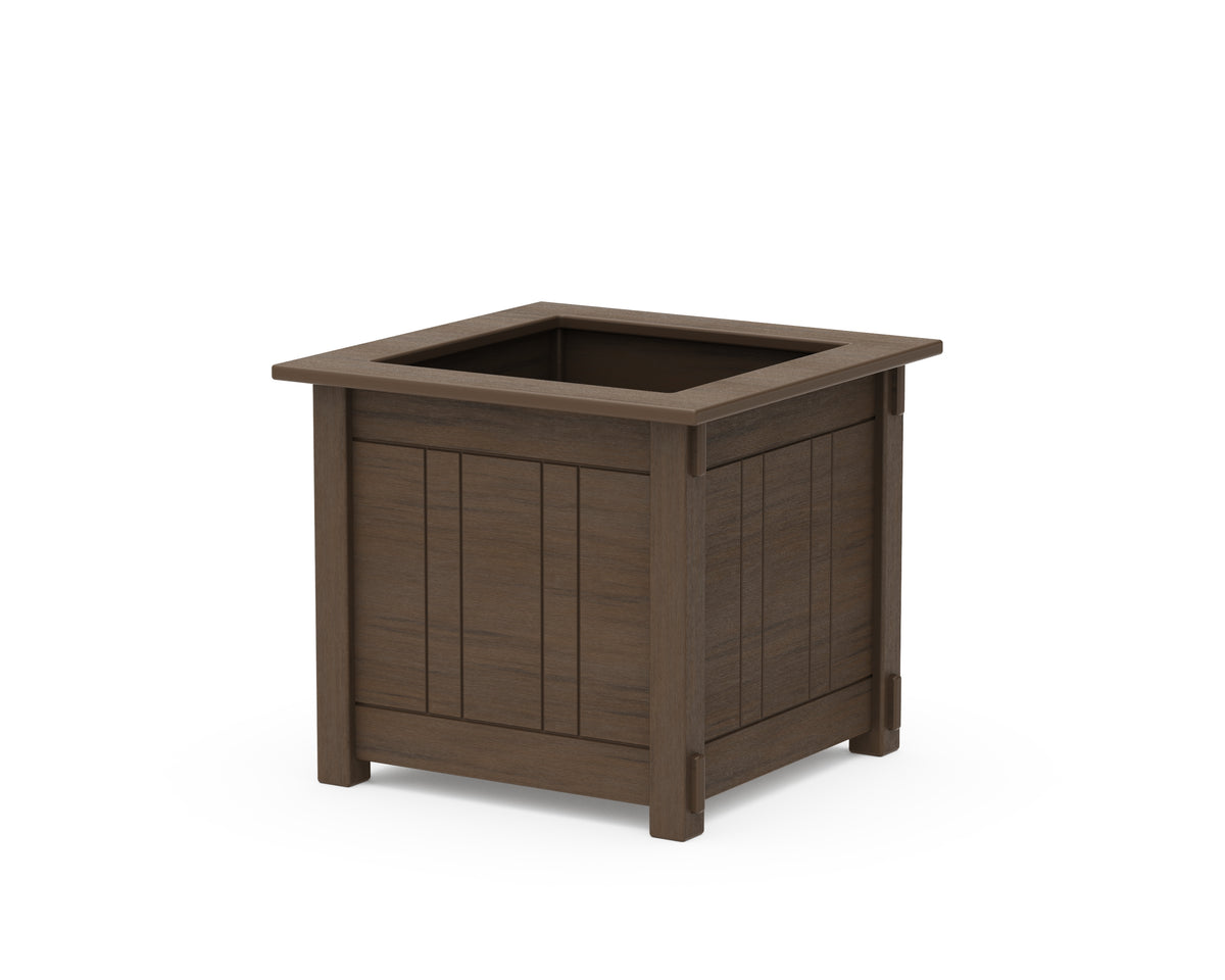 POLYWOOD Acadia Large Square Planter Box in Kona