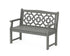 POLYWOOD Chinoiserie 48" Garden Bench in Slate Grey