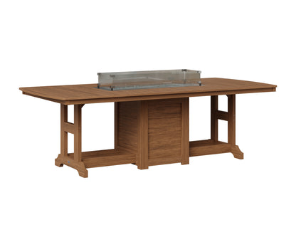 Berlin Gardens Garden Classic 44" x 96" Rectangular Fire Table in Antique Mahogany