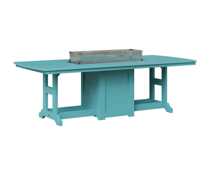 Berlin Gardens Garden Classic 44" x 96" Rectangular Fire Table in Aruba Blue