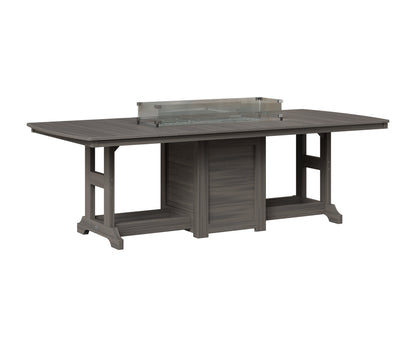 Berlin Gardens Garden Classic 44" x 96" Rectangular Fire Table in Coastal Gray