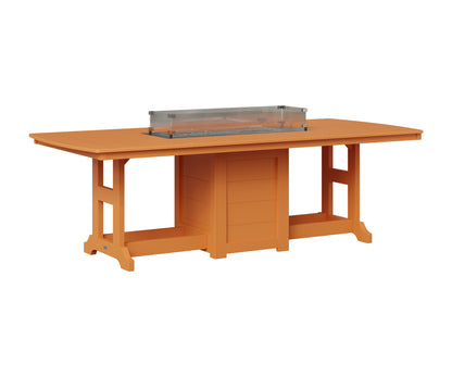Berlin Gardens Garden Classic 44" x 96" Rectangular Fire Table in Mango Orange