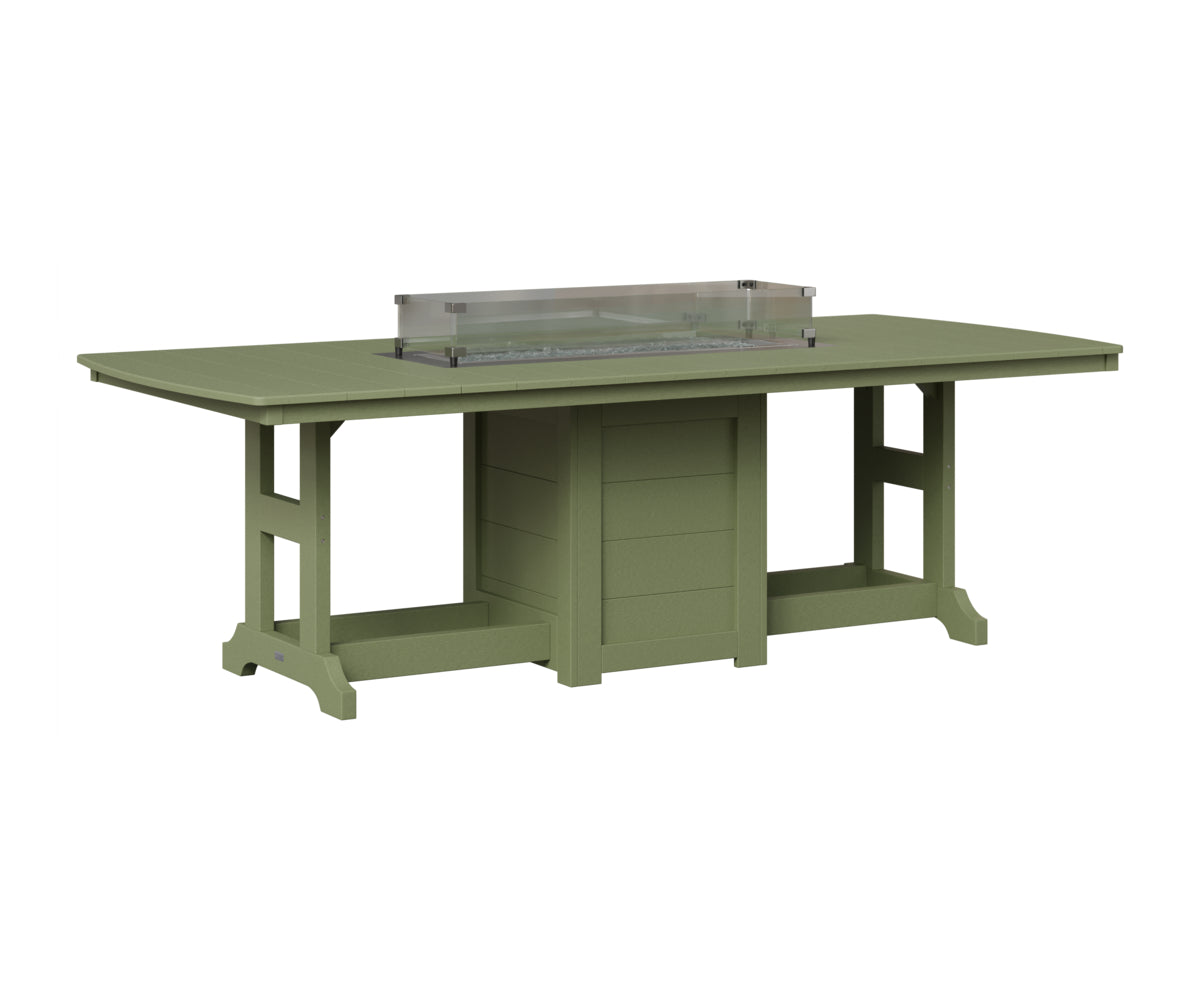 Berlin Gardens Garden Classic 44" x 96" Rectangular Fire Table in Sage