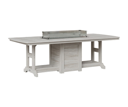Berlin Gardens Garden Classic 44" x 96" Rectangular Fire Table in Seashell