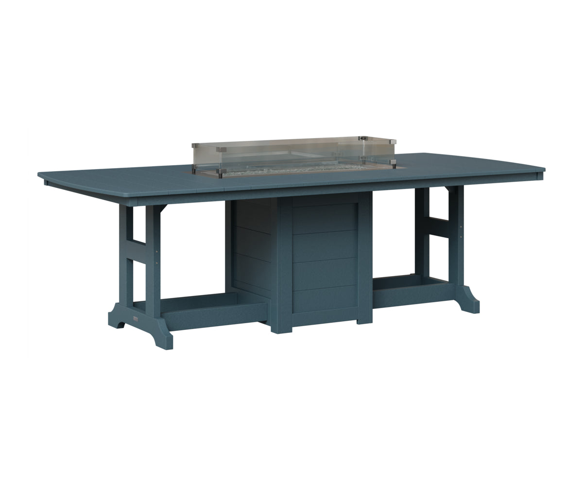 Berlin Gardens Garden Classic 44" x 96" Rectangular Fire Table in Slate