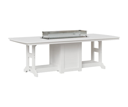 Berlin Gardens Garden Classic 44" x 96" Rectangular Fire Table in White