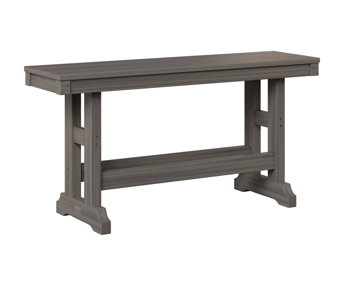 Berlin Gardens Garden Classic 44" Dining Bench in Coastal Gray