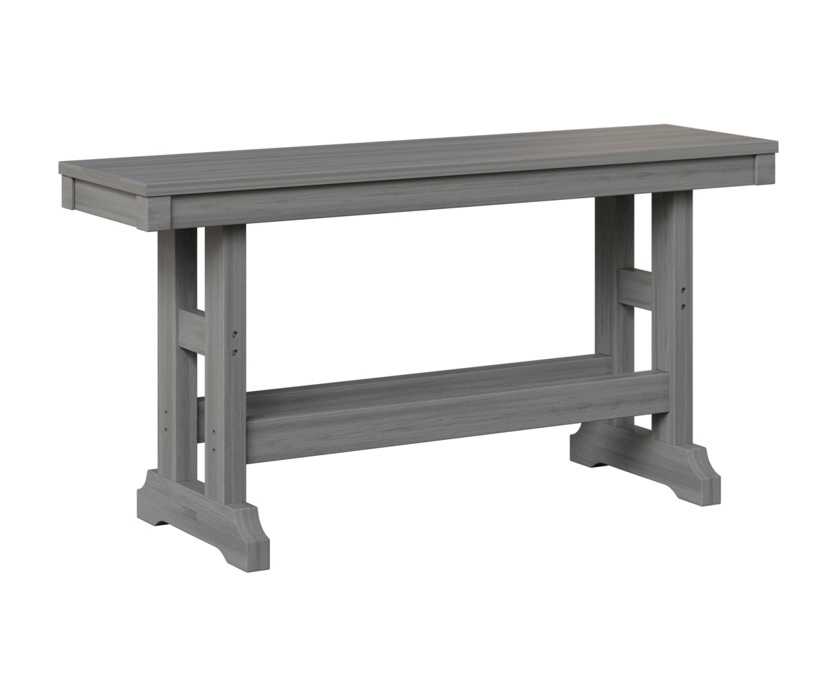 Berlin Gardens Garden Classic 44" Dining Bench in Driftwood Gray