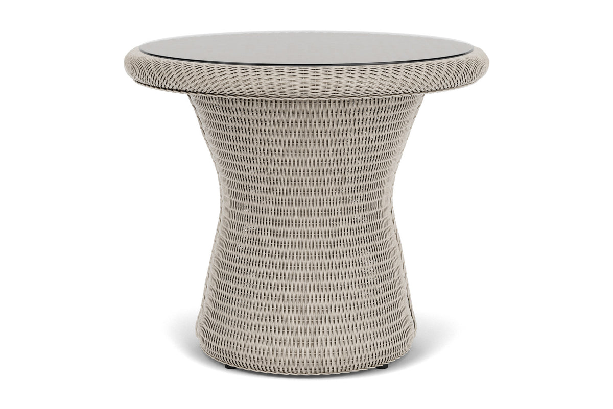 Lloyd Flanders Lloyd Loom 24" Round End Table – 2x2 Weave in Linen, view 7