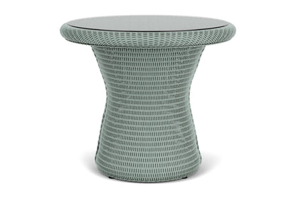 Lloyd Flanders Lloyd Loom 24" Round End Table – 2x2 Weave in Sea Glass