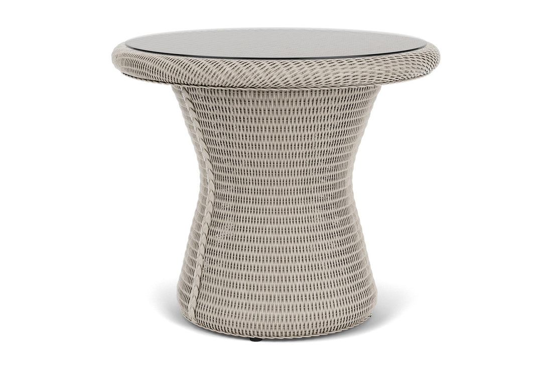 Lloyd Flanders Lloyd Loom 24" Round End Table – 2x2 Weave in Linen, view 2