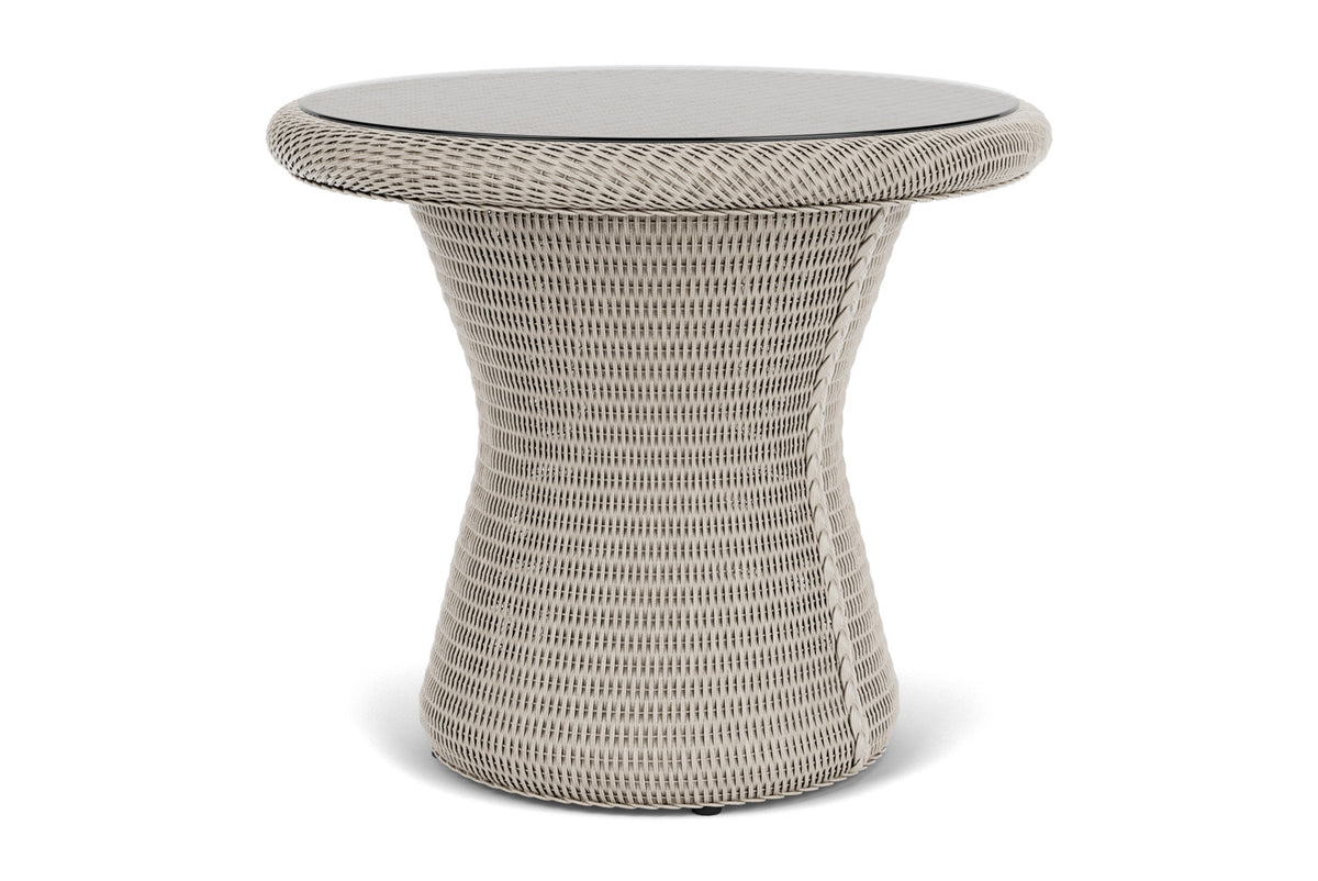 Lloyd Flanders Lloyd Loom 24" Round End Table – 2x2 Weave in Linen, view 10