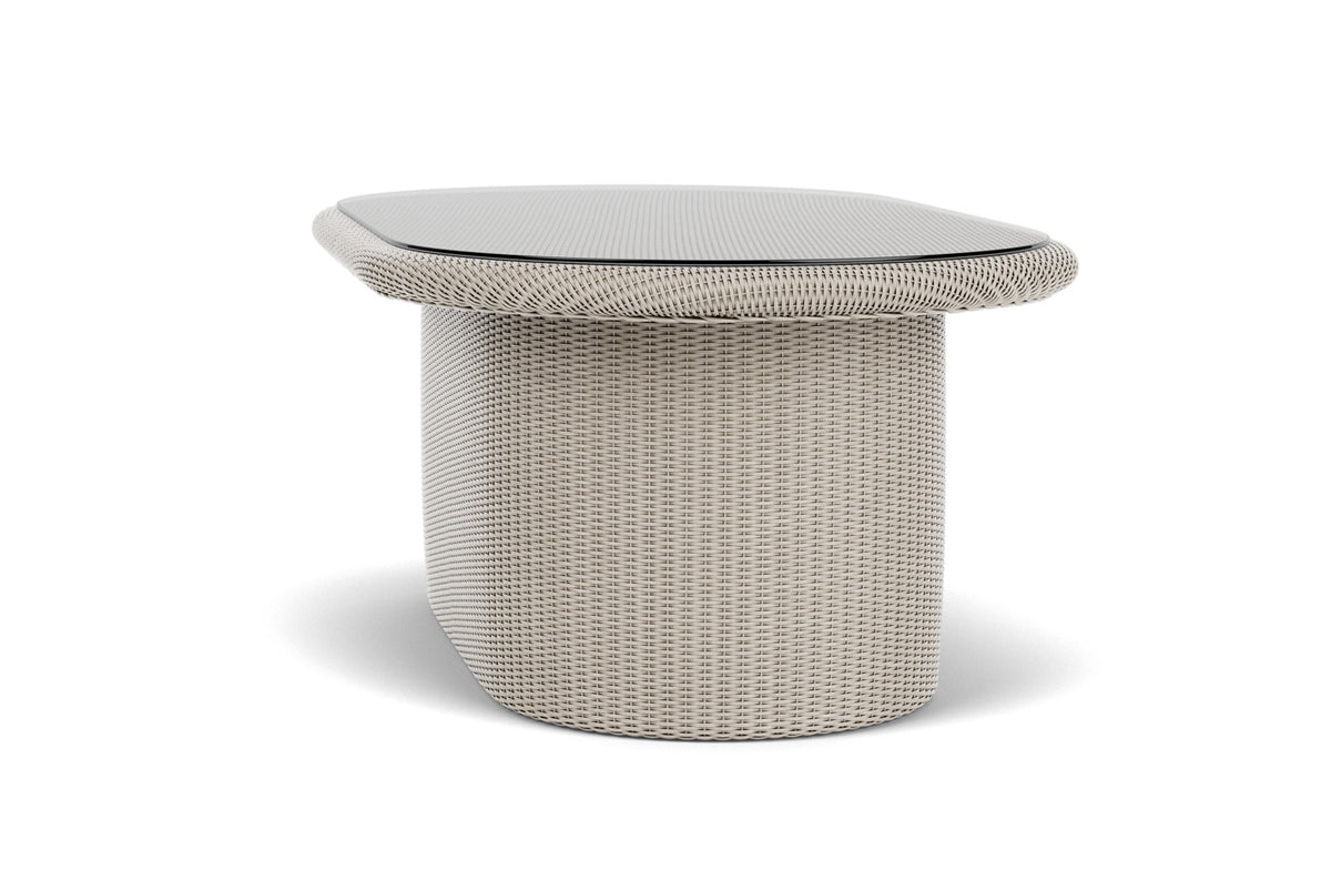 Lloyd Flanders Lloyd Loom 50" Oval Cocktail Table – 2x2 Weave in Linen, view 9