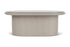 Lloyd Flanders Lloyd Loom 50" Oval Cocktail Table – 2x2 Weave in Linen
