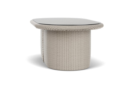 Lloyd Flanders Lloyd Loom 50" Oval Cocktail Table – 2x2 Weave in Linen, view 5