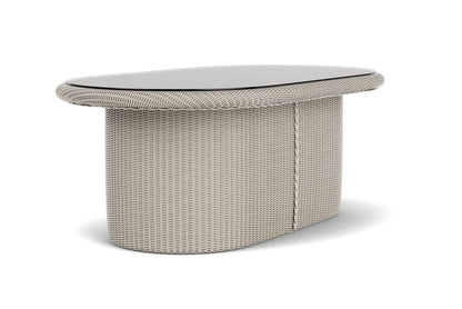 Lloyd Flanders Lloyd Loom 50" Oval Cocktail Table – 2x2 Weave in Linen, view 8