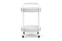 Lloyd Flanders Lloyd Loom Bar Cart with set-in serving trays – 2x2 Weave in Matte White