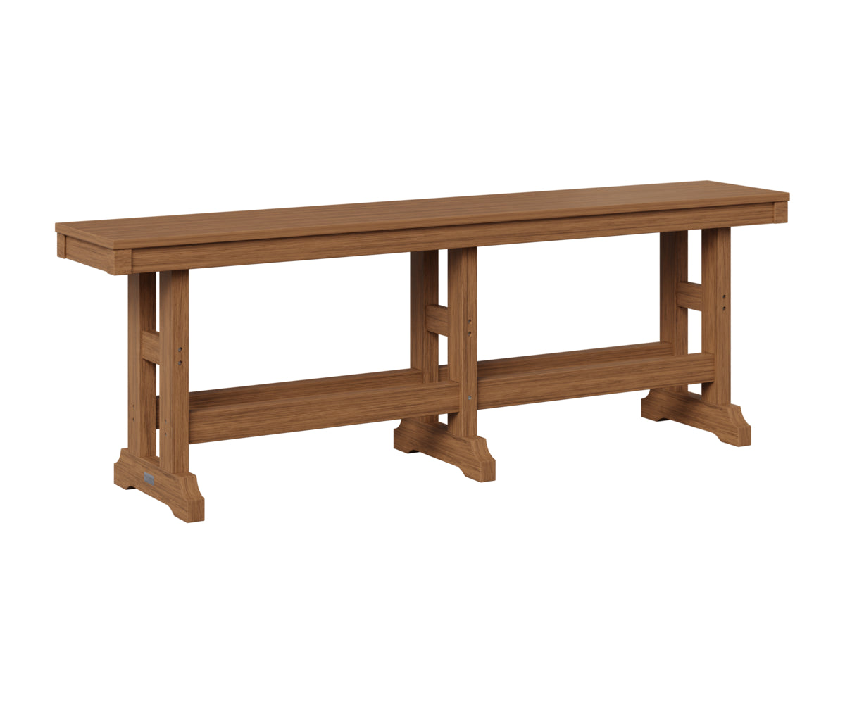 Berlin Gardens Garden Classic 66" Dining Bench in Antique Mahogany