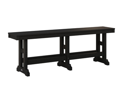 Berlin Gardens Garden Classic 66" Dining Bench in Black