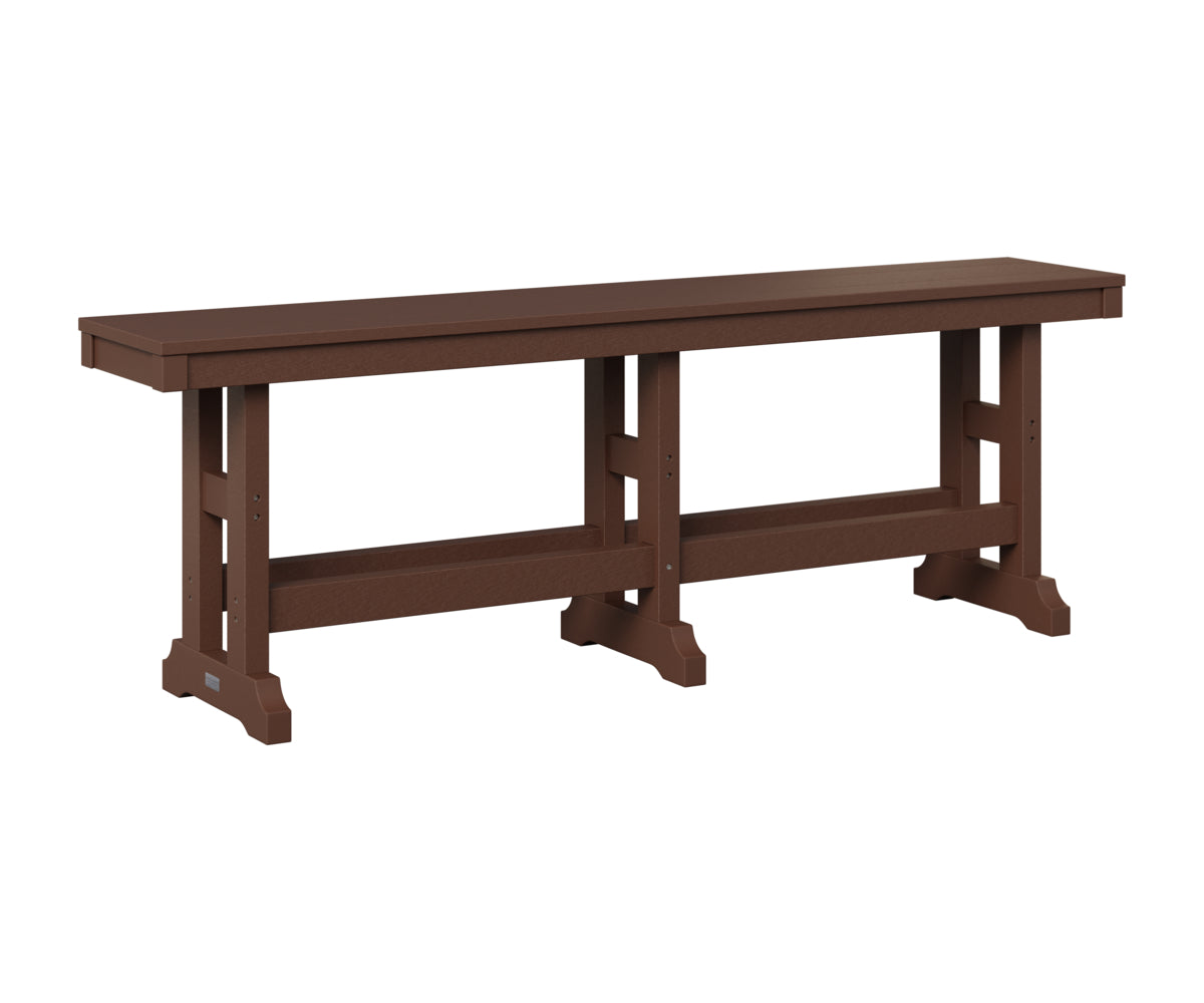 Berlin Gardens Garden Classic 66" Dining Bench in Chocolate Brown