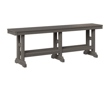 Berlin Gardens Garden Classic 66" Dining Bench in Coastal Gray