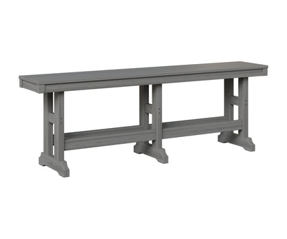 Berlin Gardens Garden Classic 66" Dining Bench in Driftwood Gray