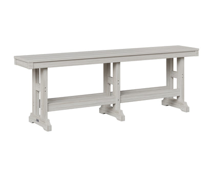 Berlin Gardens Garden Classic 66" Dining Bench in Seashell