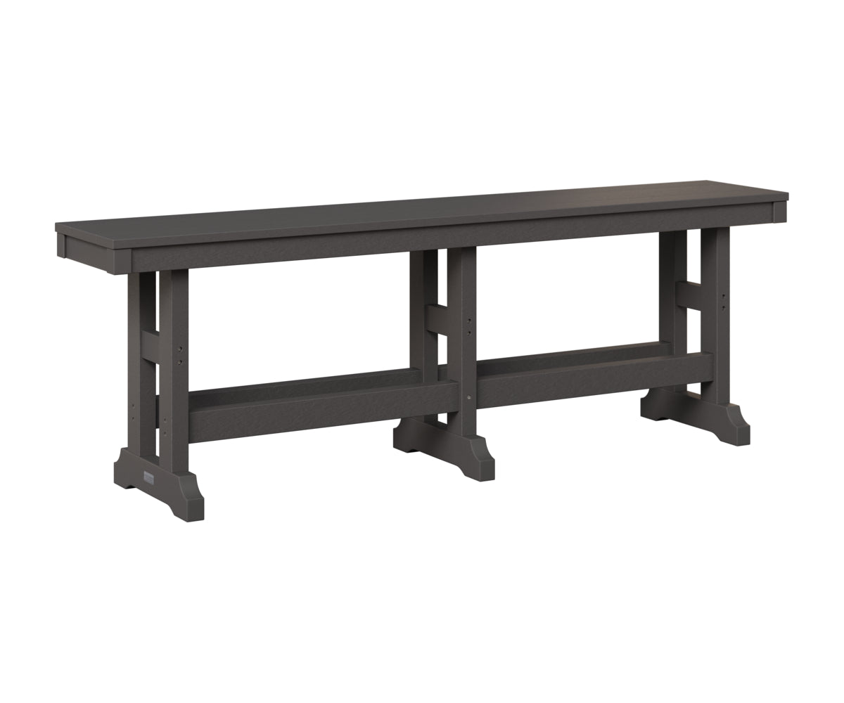 Berlin Gardens Garden Classic 66" Dining Bench in Smoke Gray