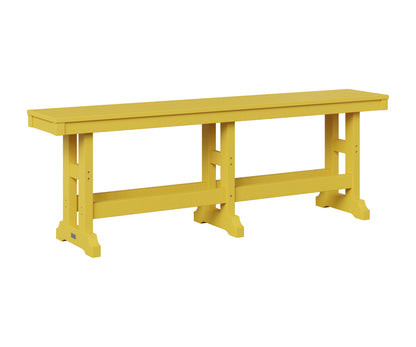 Berlin Gardens Garden Classic 66" Dining Bench in Sunburst Yellow