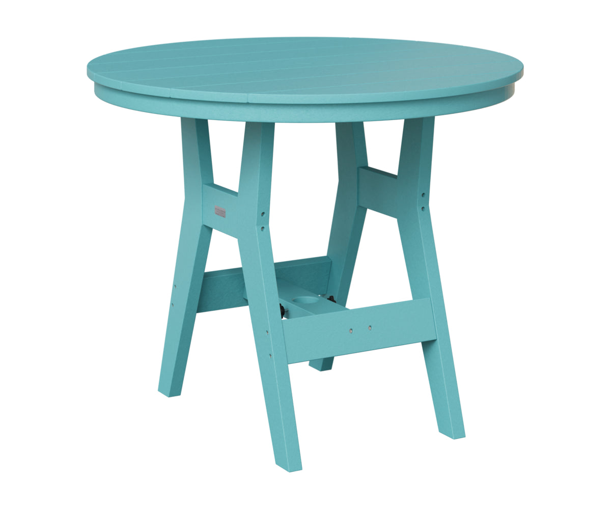 Berlin Gardens Harbor 38" Round Table in Aruba Blue