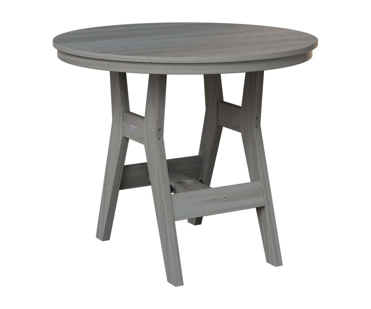 Berlin Gardens Harbor 38" Round Table in Driftwood Gray