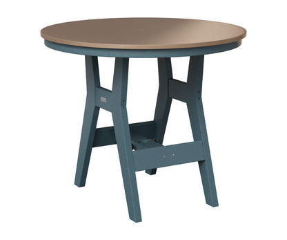 Berlin Gardens Harbor 38" Round Table in Slate, Hammered Bronze top