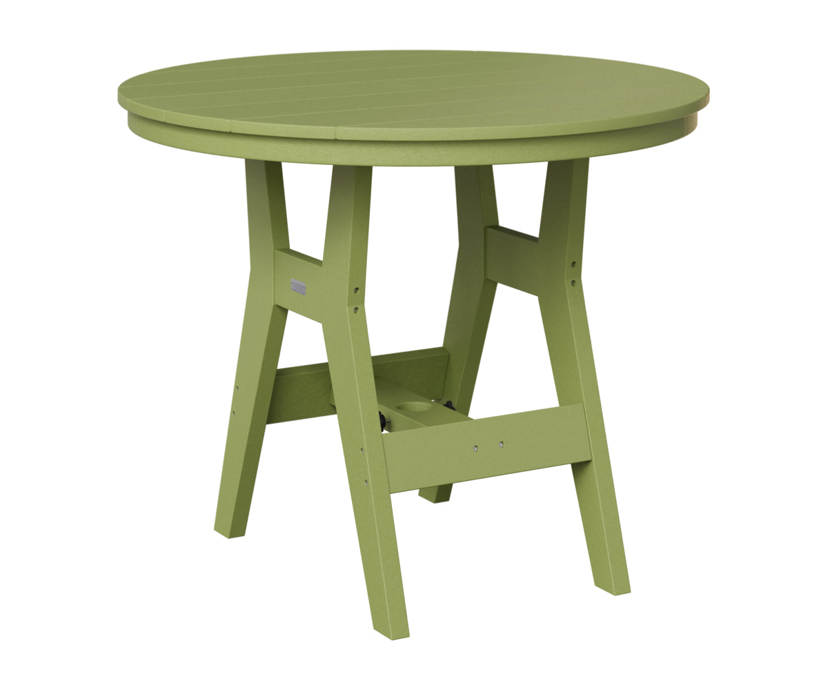 Berlin Gardens Harbor 38" Round Table in Kiwi Green