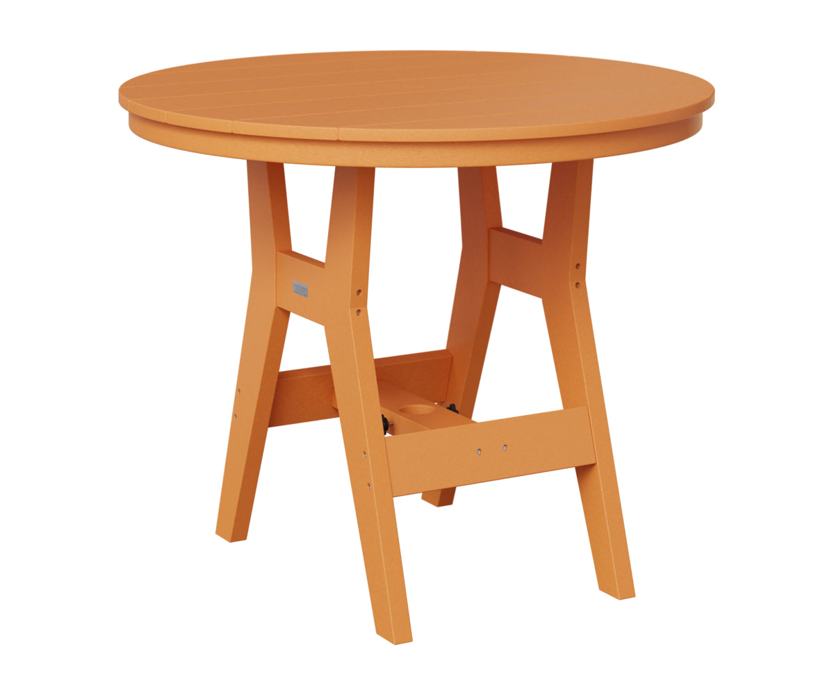 Berlin Gardens Harbor 38" Round Table in Mango Orange