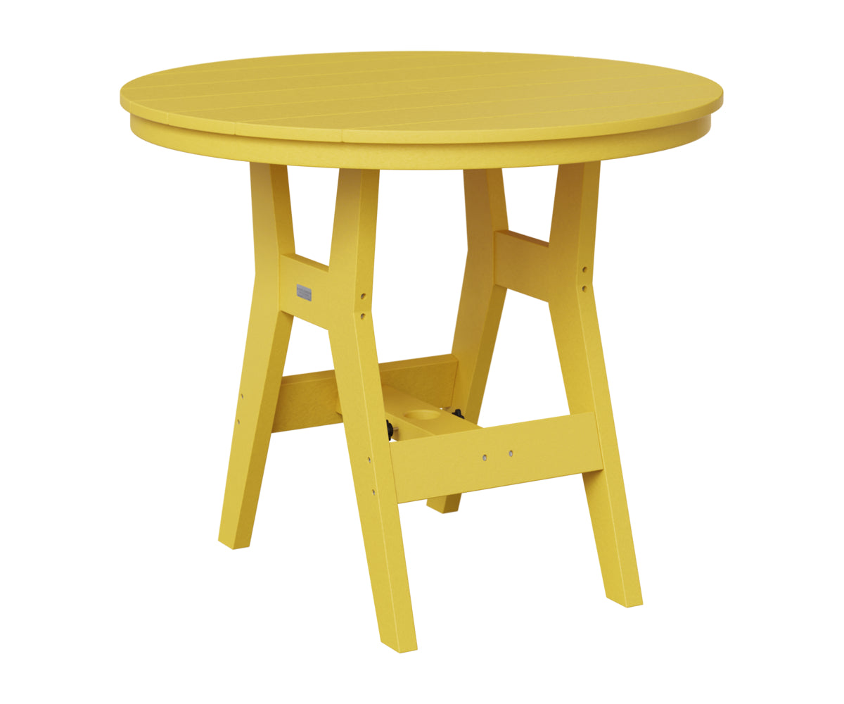 Berlin Gardens Harbor 38" Round Table in Sunburst Yellow