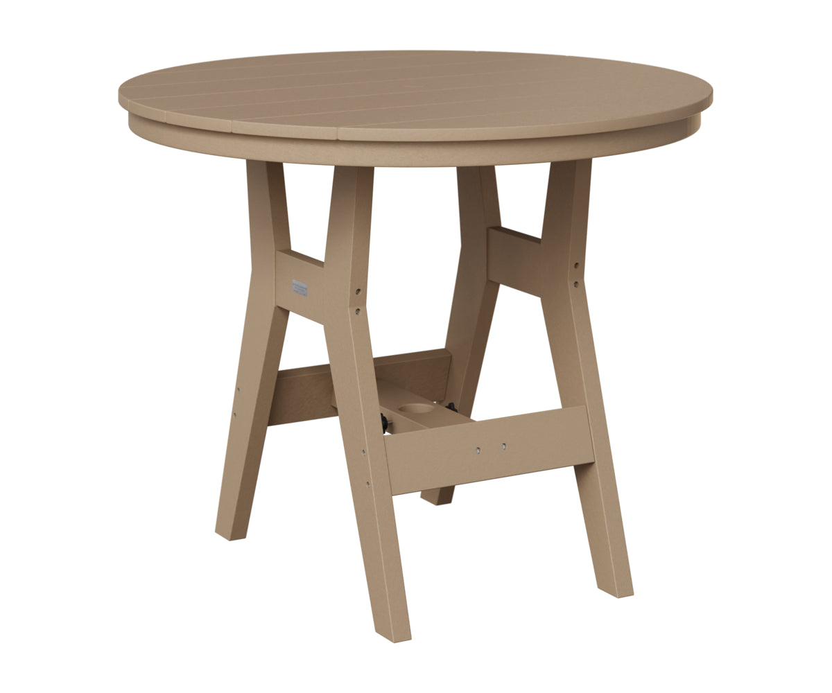 Berlin Gardens Harbor 38" Round Table in Weatherwood