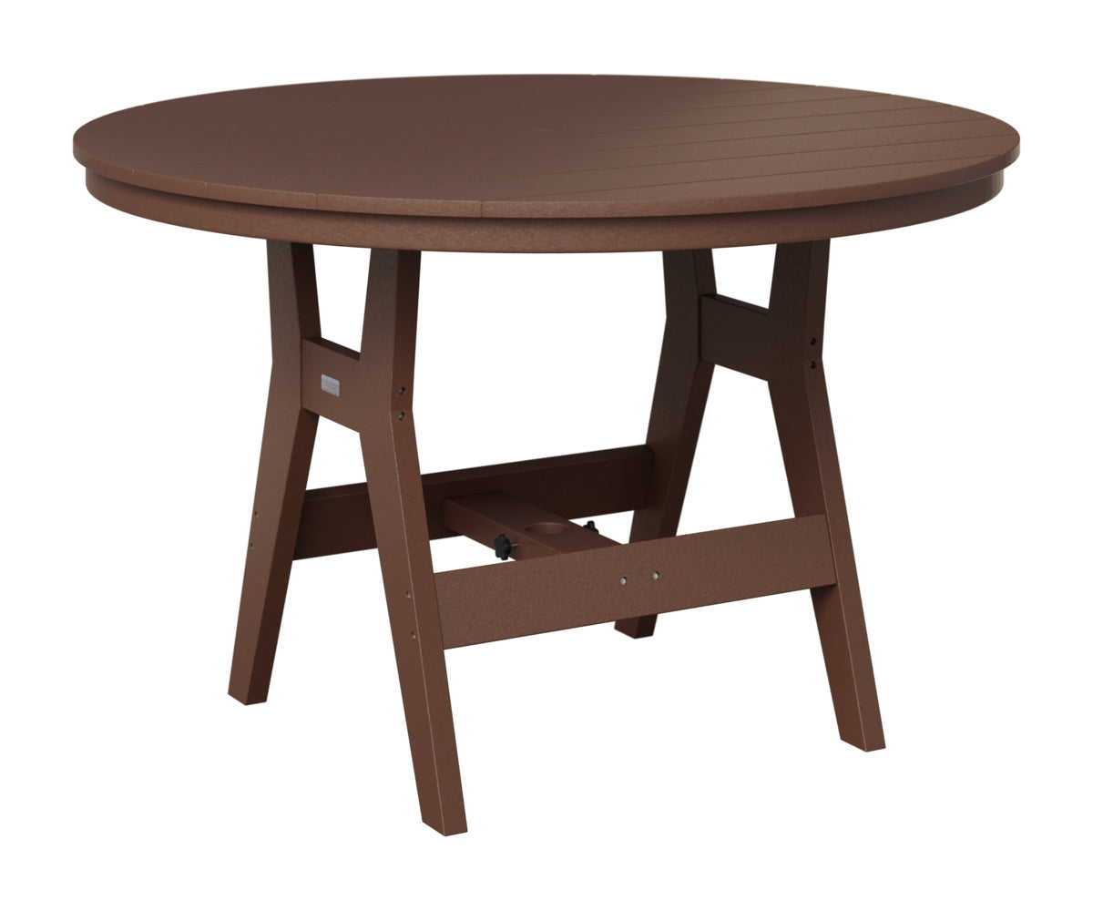 Berlin Gardens Harbor 48" Round Table in Chocolate Brown
