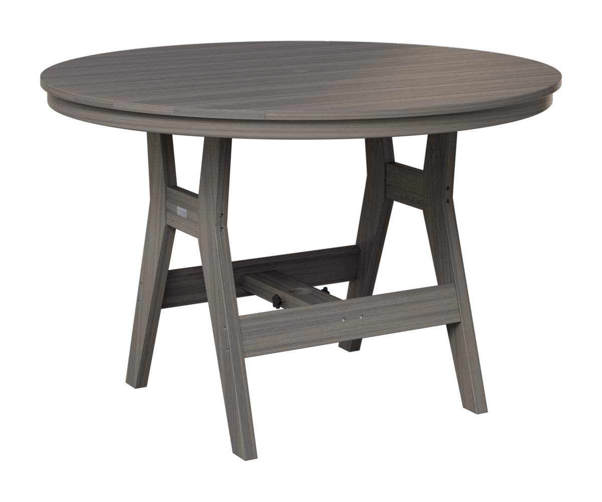 Berlin Gardens Harbor 48" Round Table in Coastal Gray