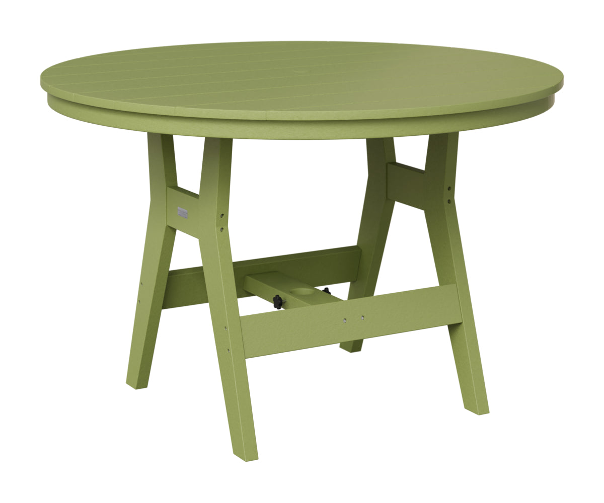 Berlin Gardens Harbor 48" Round Table in Kiwi Green