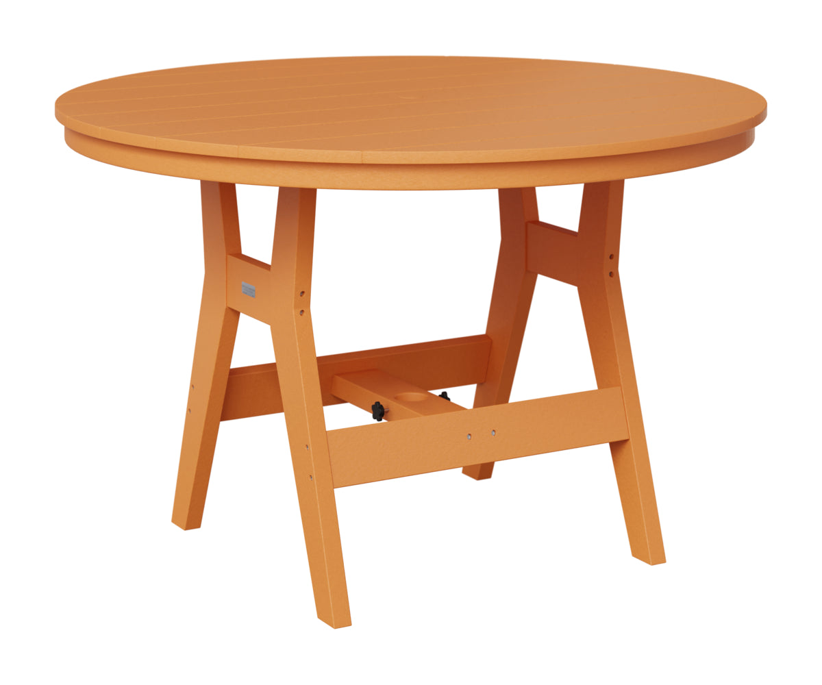 Berlin Gardens Harbor 48" Round Table in Mango Orange