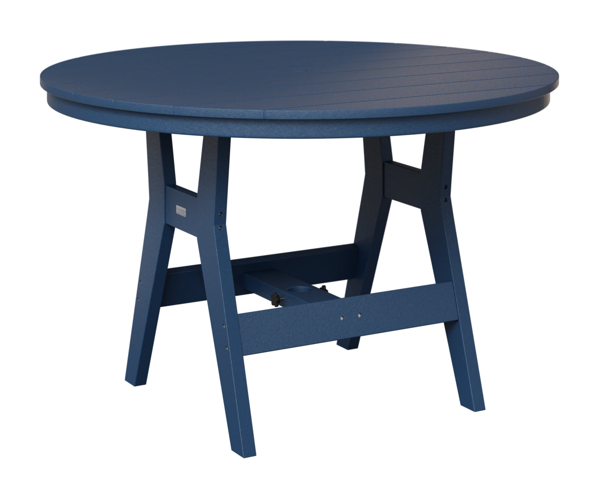 Berlin Gardens Harbor 48" Round Table in Navy Blue
