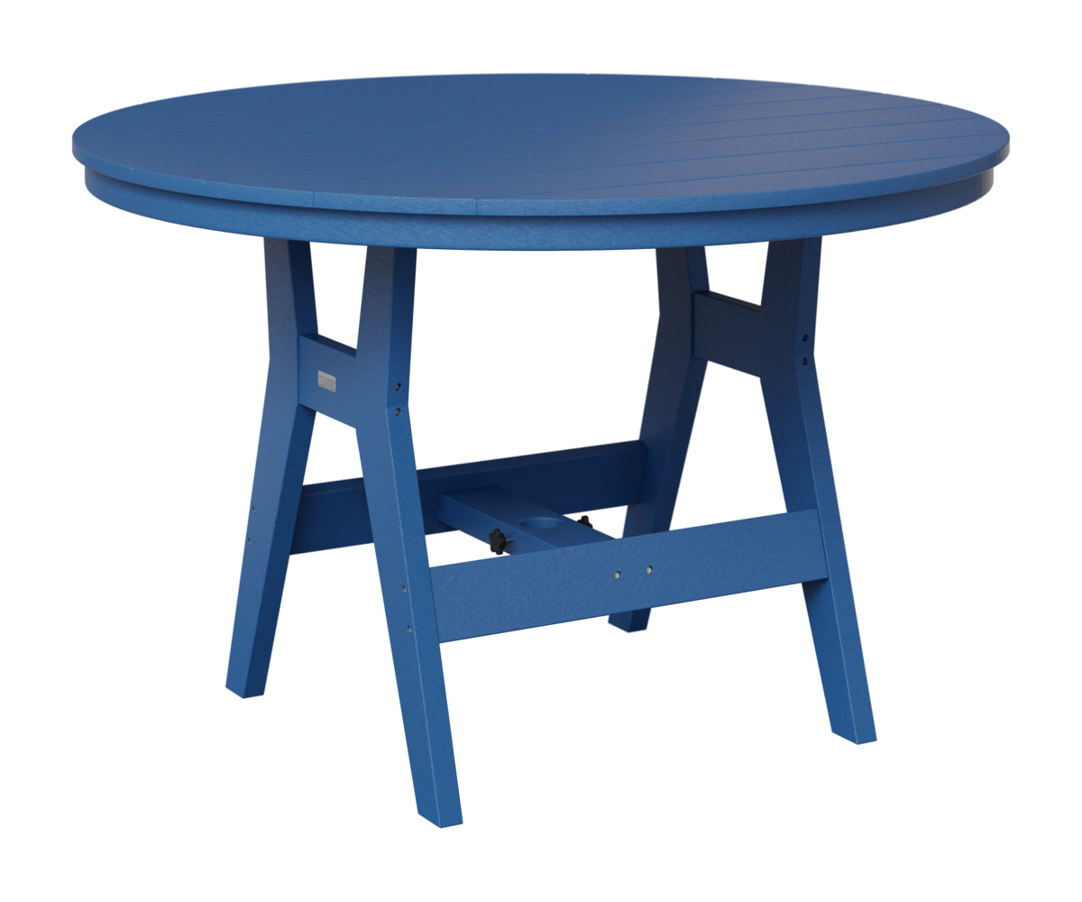 Berlin Gardens Harbor 48" Round Table in Pacific Blue