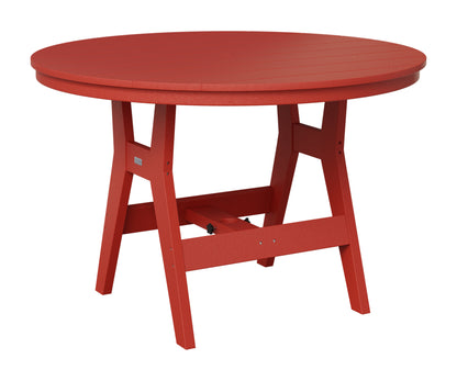 Berlin Gardens Harbor 48" Round Table in Scarlet Red