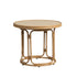 Lloyd Flanders Riviera 23.5" Round End Table with Travertine Top, lifestyle photo 1