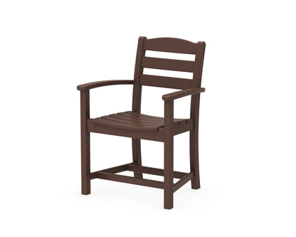 POLYWOOD La Casa Café Dining Arm Chair in Mahogany