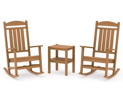 POLYWOOD Presidential 3-Piece Rocker Set in Natural