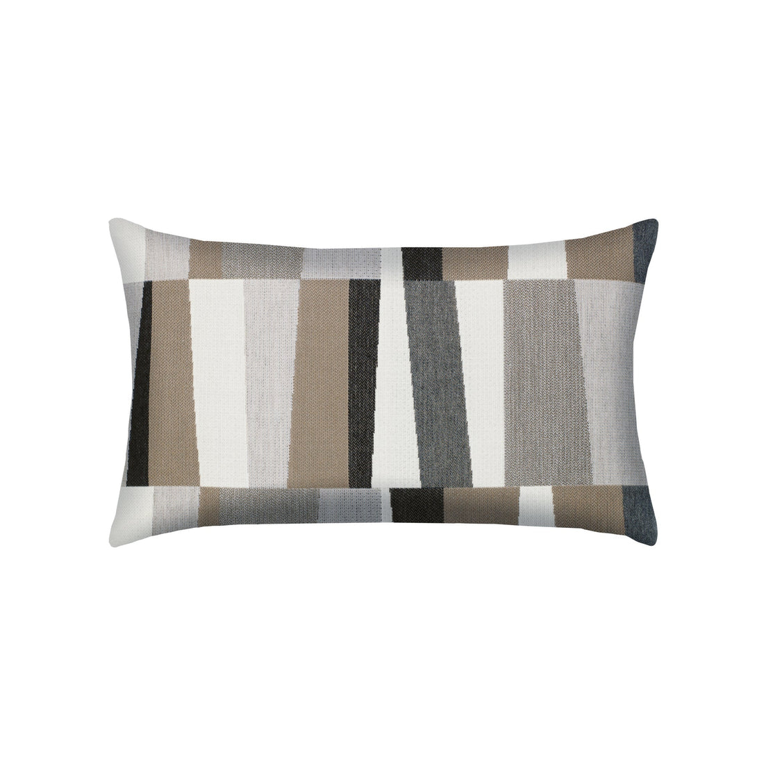 Elaine Smith Strata Grigio outdoor pillow, gray